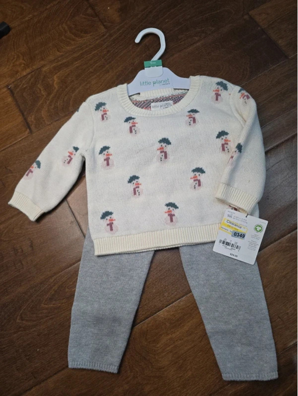 9m brand new christmas outfit little planet by carter's item, 349G6